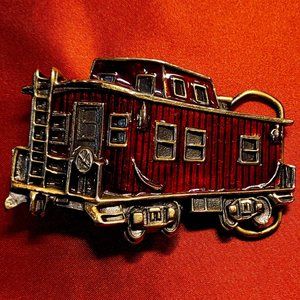 Train Caboose Belt Buckle - 1979